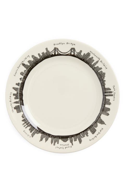 212 Skyline Pattern Dinner Plate