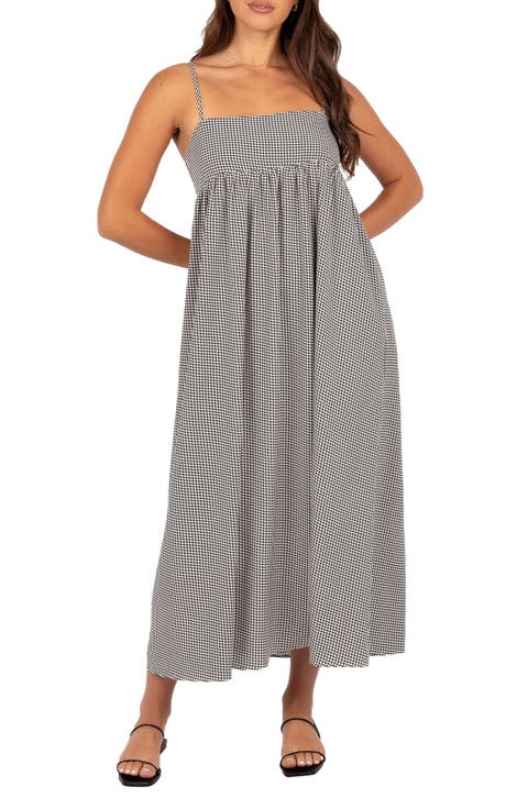 Andy Houndstooth Maxi Dress