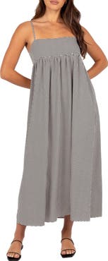 Petal & Pup Andy Houndstooth Maxi Dress