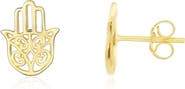 The Lovery Fine Jewelry Gold Hamsa Stud Earrings