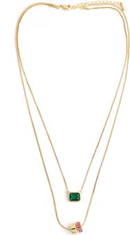 Panacea Crystal Layered Pendant Necklace