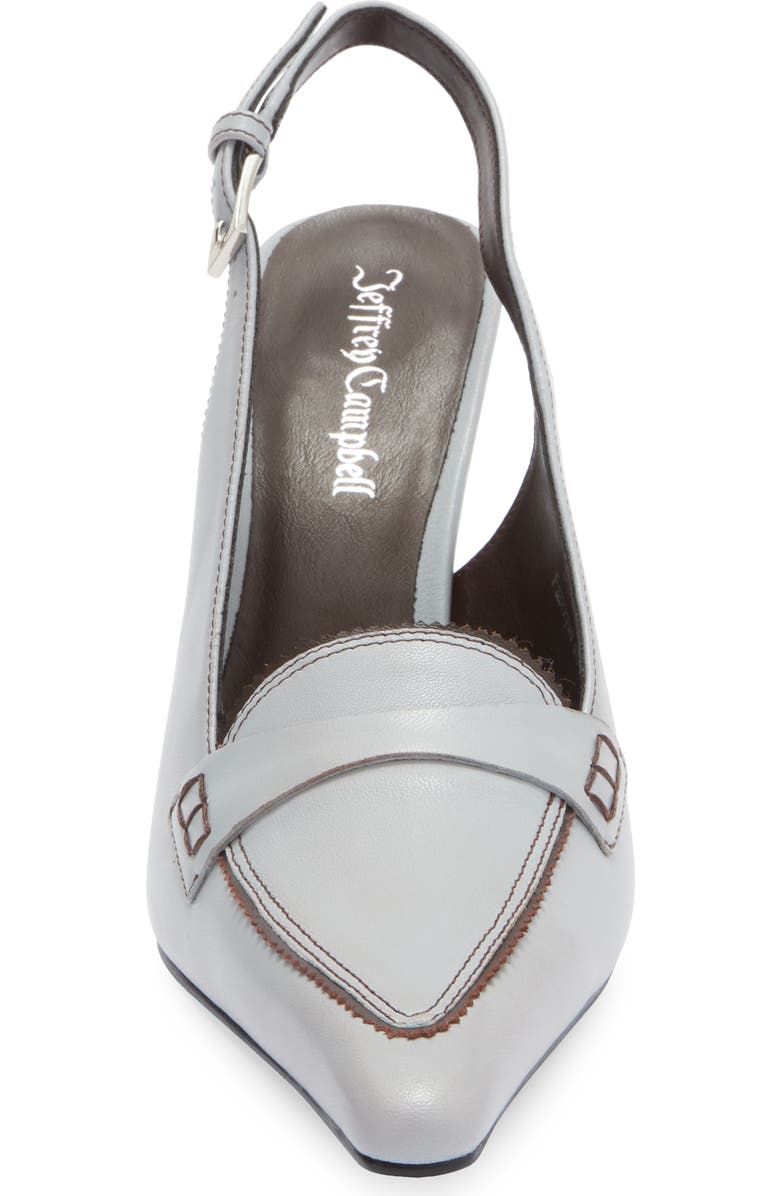 Jeffrey Campbell Judicial Slingback Loafer Pump, Alternate, color, Blue Brushed