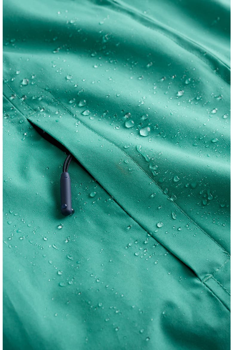 Waterway Hooded Waterproof Jacket, Alternate, color, SAGE LEAF
