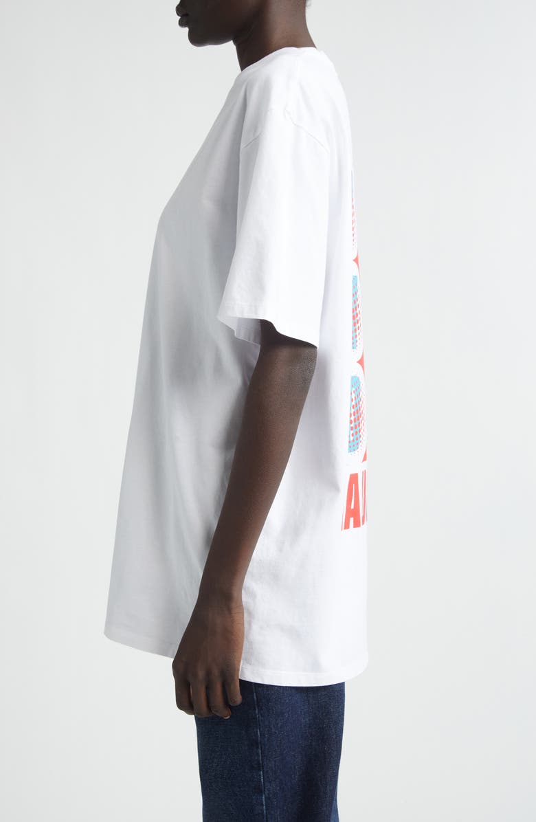 Jean Paul Gaultier Junior Cotton Jersey Graphic T-Shirt, Alternate, color, White/ Red/ Blue