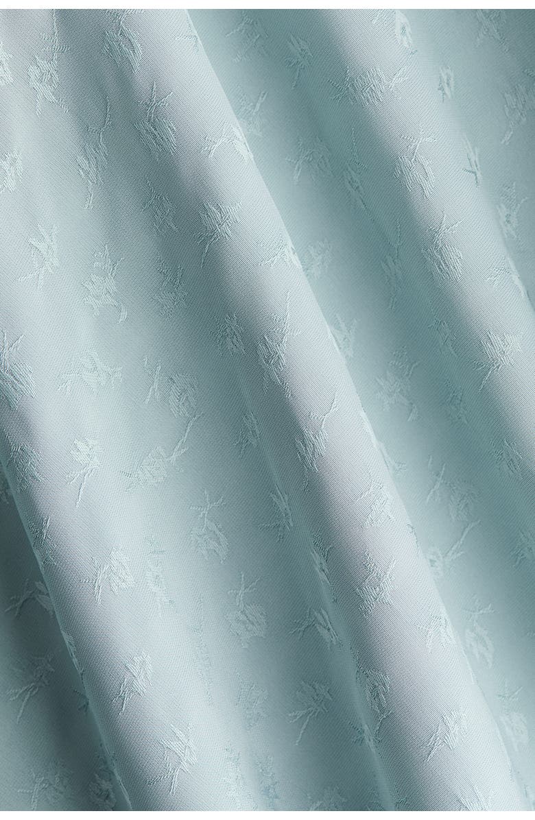 H&M Asymmetric Jacquard-weave Dress, Alternate, color, Light Dusty Turquoise