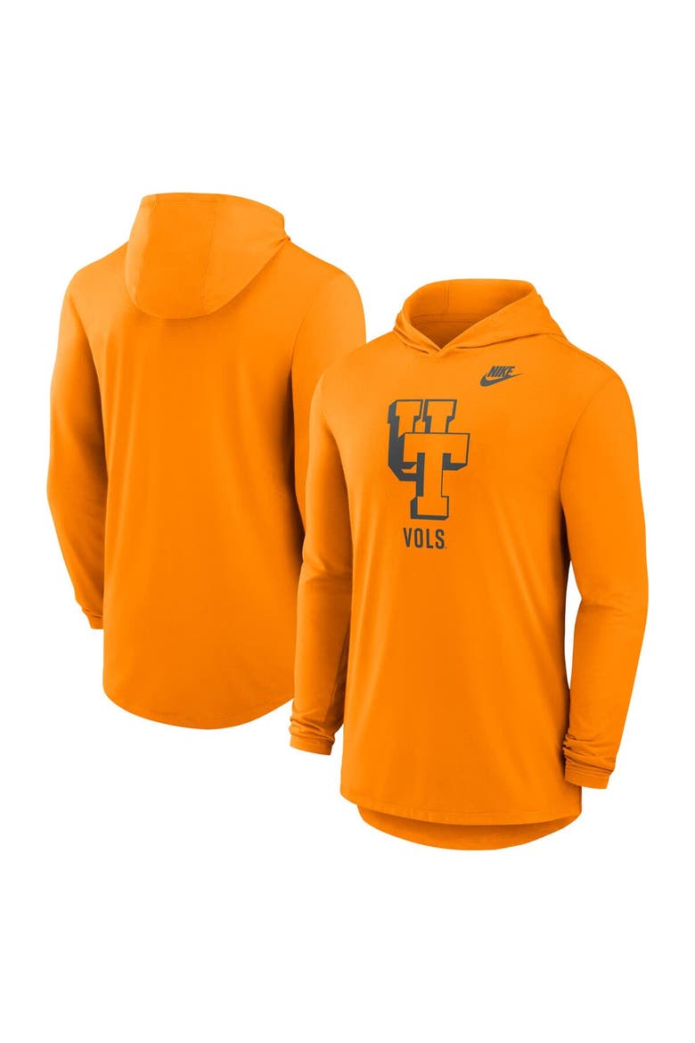 Men's Nike Tennessee Orange Tennessee Volunteers Legacy Tri-Blend Dri-FIT Long Sleeve Hoodie T-Shirt, Main, color, Tennessee Orange