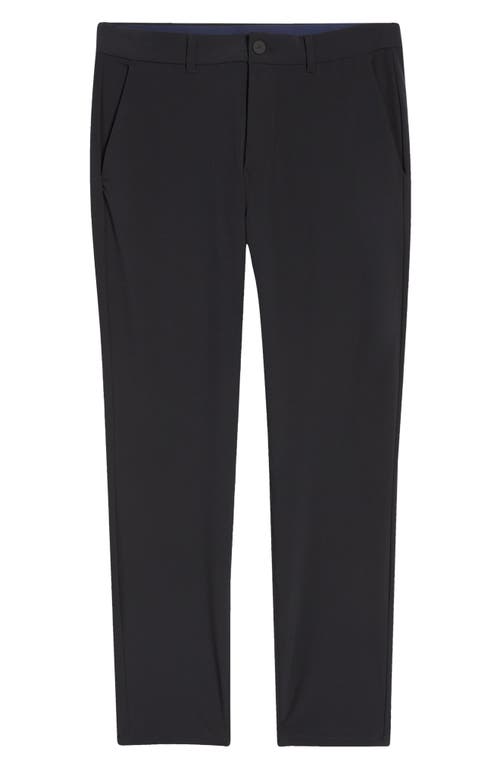 Mizzen + Main Mizzen+main Helmsman Slim Fit Flat Front Golf Pants In Black