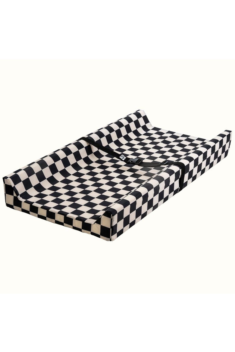 Non-Slip Waterproof Dresser Changing Pad, Main, color, Black Checkers