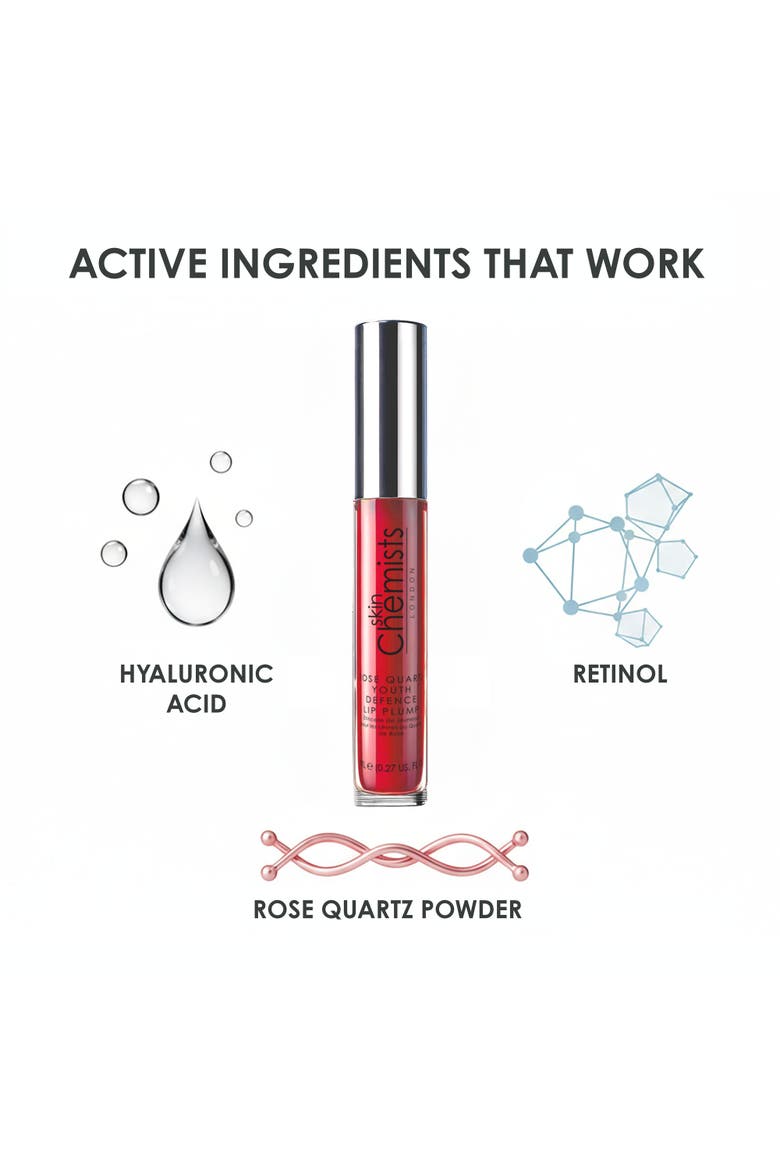 Rose Quartz Youth Defence Lip Plump 8ml, Alternate, color, White