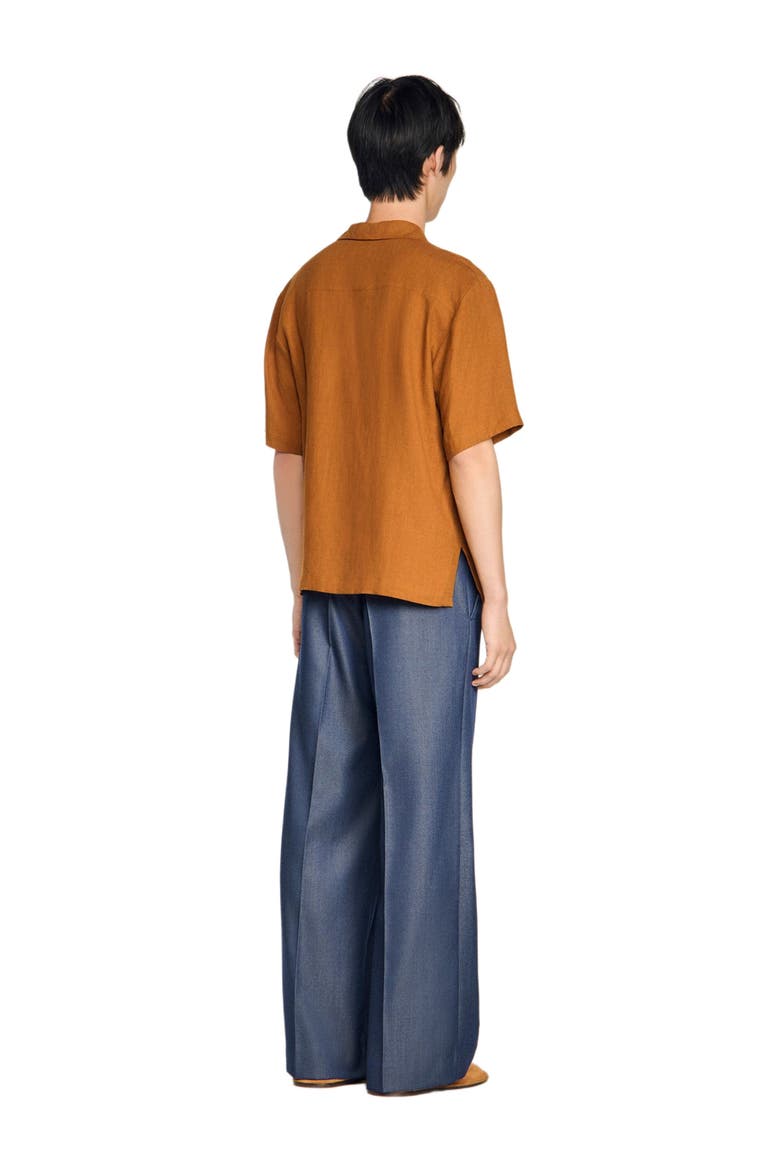 Linen shirt, Alternate, color, Whisky