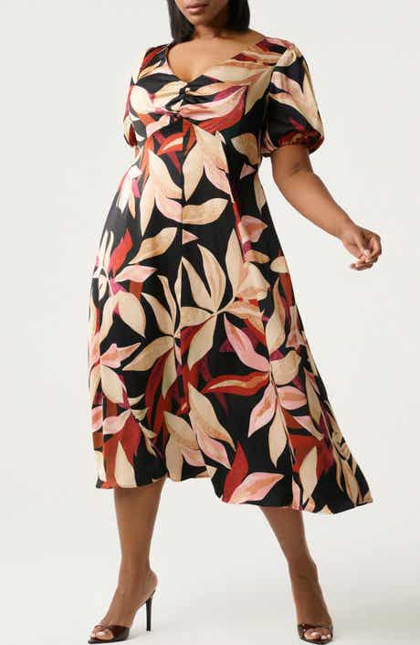 Estelle Laura Print Midi Dress