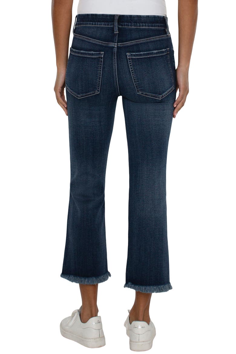 Gia Glider Pull-On Crop Flare Jeans, Alternate, color, EDGEHILL