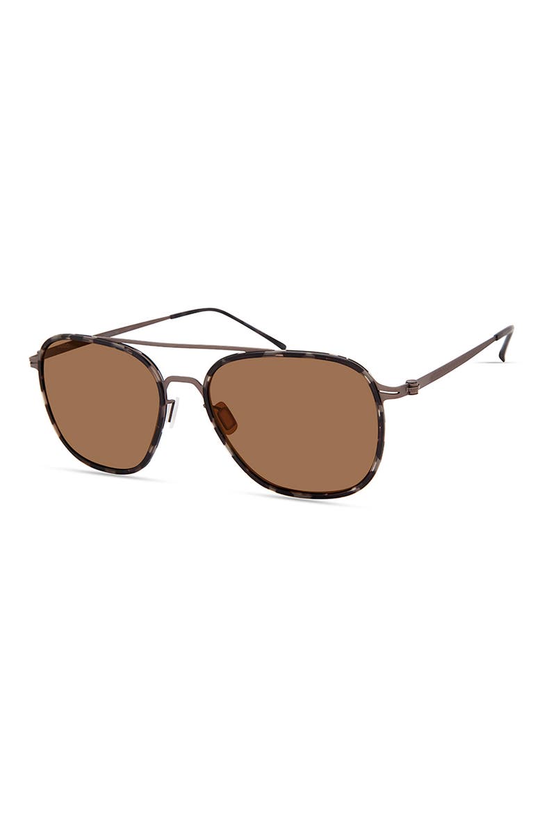 Aviator Sunglasses, Alternate, color, BROWN/ GREY TORTOISE