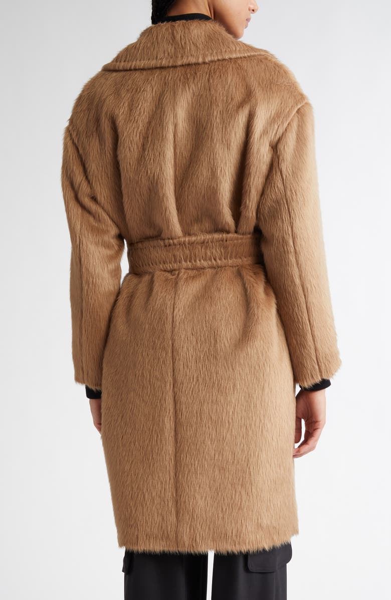 Max Mara Studio Ottanta Alpaca & Virgin Wool Wrap Coat, Alternate, color, 