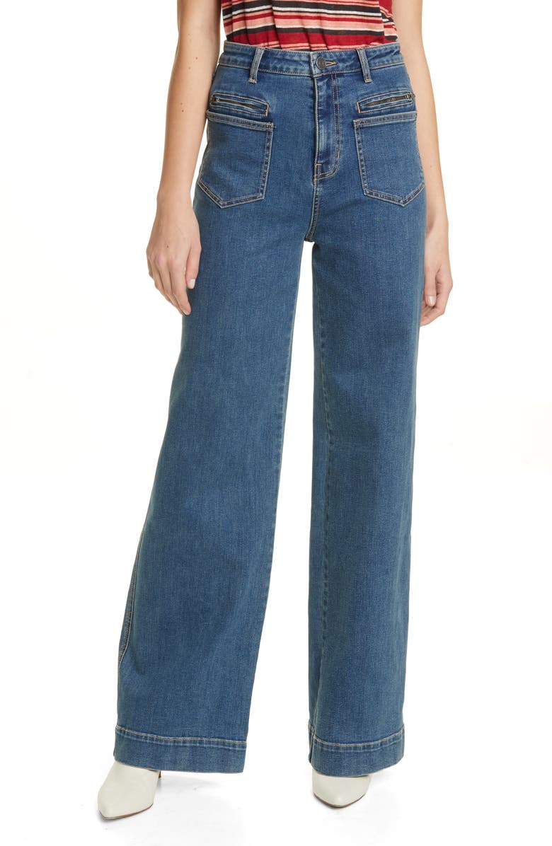 Joie McKena Wide Leg Jeans, Main, color, 