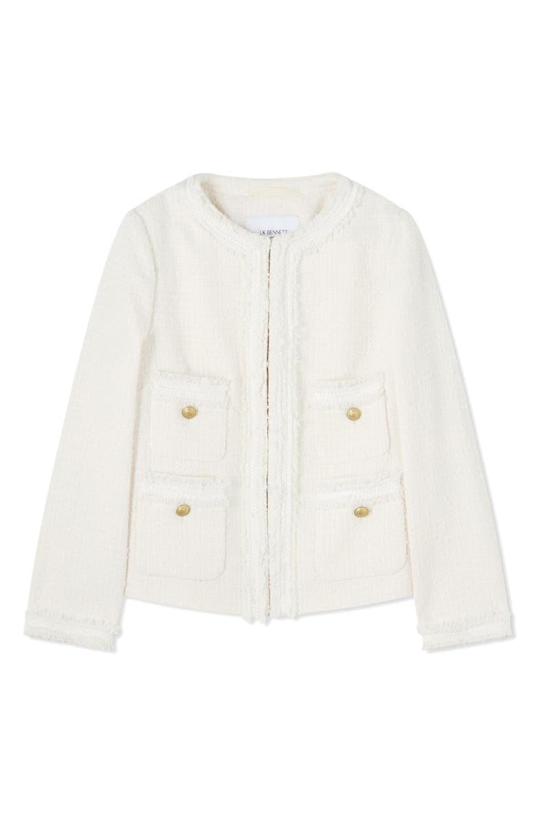 LK Bennett Charlie Tweed Jacket, Alternate, color,