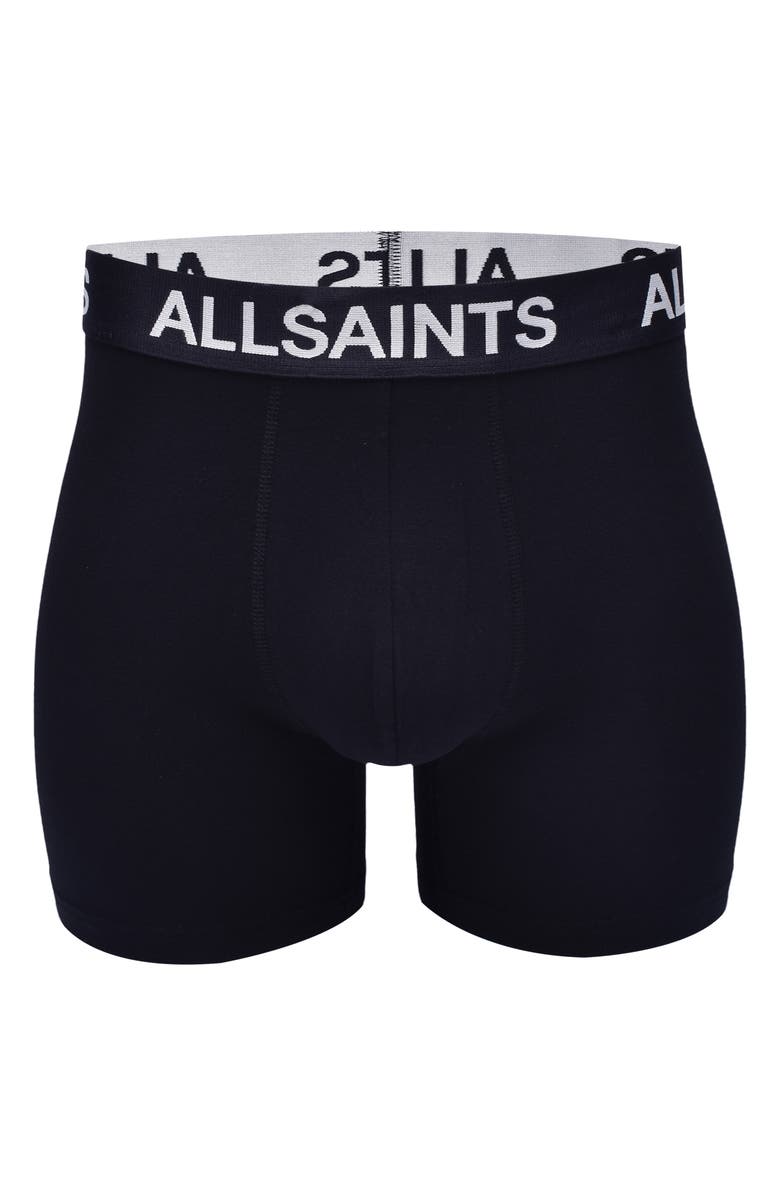 AllSaints 3-Pack 5-Inch Contour Pouch Boxer Briefs, Alternate, color, Black