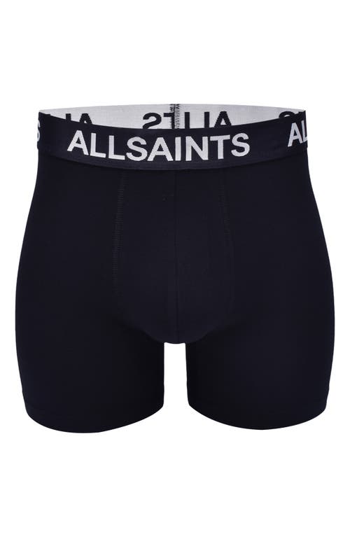 Allsaints 3-pack 5-inch Contour Pouch Boxer Briefs In Black