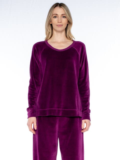 Crew Long Sleeve Raglan Tunic Sweatshirt