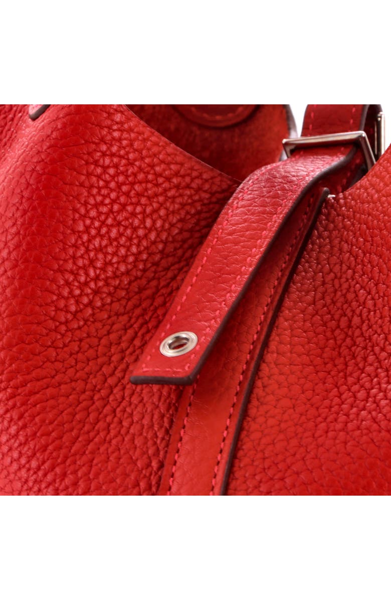 Pre-Owned Hermes Picotin Lock Bag Clemence PM, Alternate, color, Rouge Casaque
