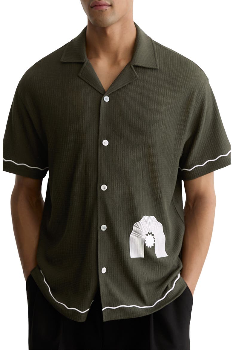 Solano Camp Shirt, Main, color, DARK GREEN