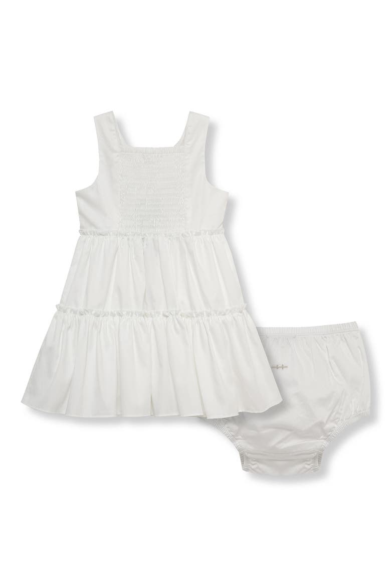 Tiered Sundress & Bloomers Set, Alternate, color, WHITE