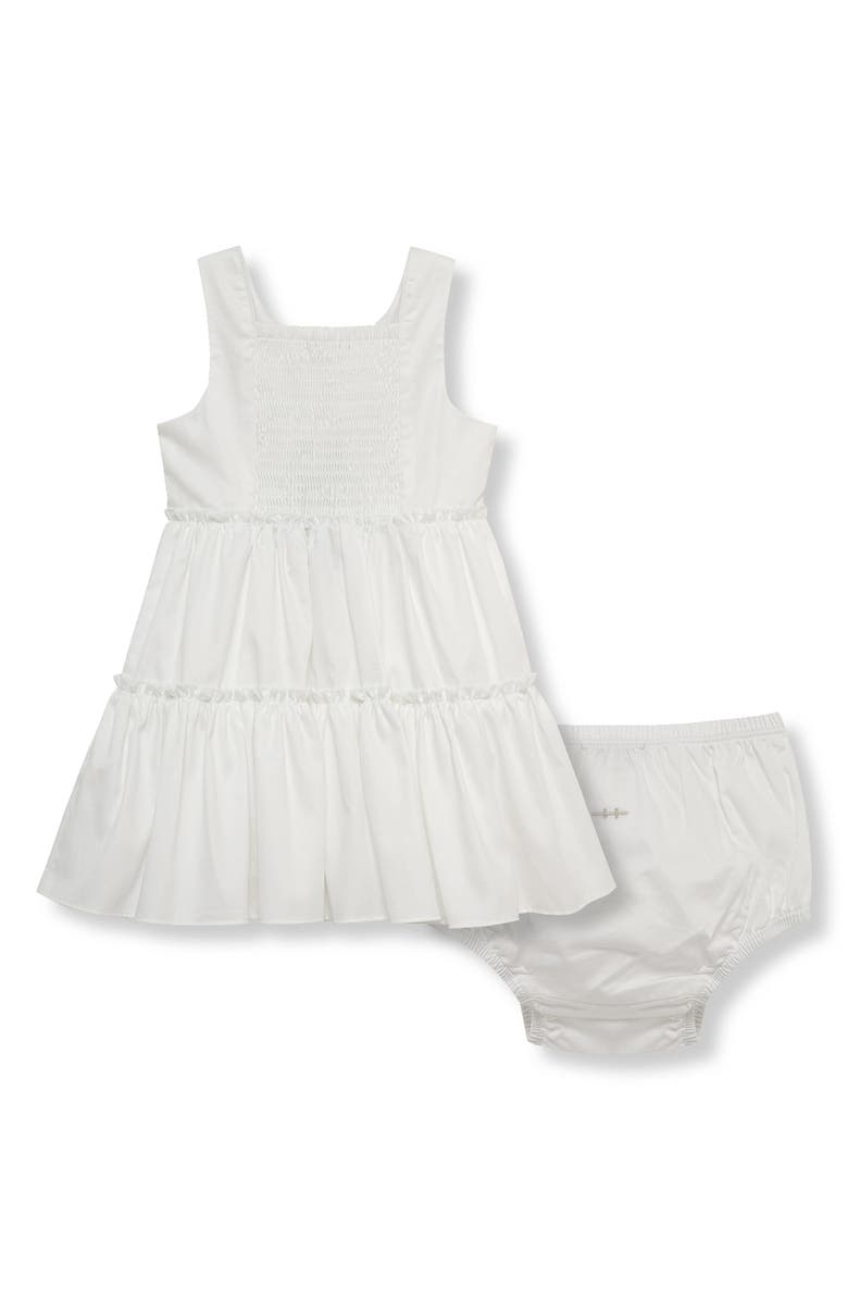 Habitual Kids Tiered Sundress & Bloomers Set, Alternate, color, White