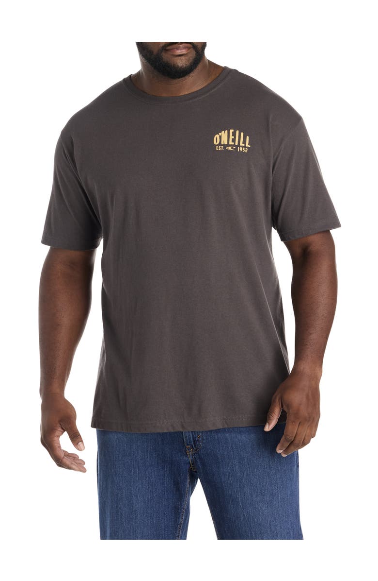 O'Neill Big & Tall Adrift Graphic Tee, Main, color, Graphite