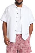 Oak Hill by DXL Big & Tall Solid Camp Shirt