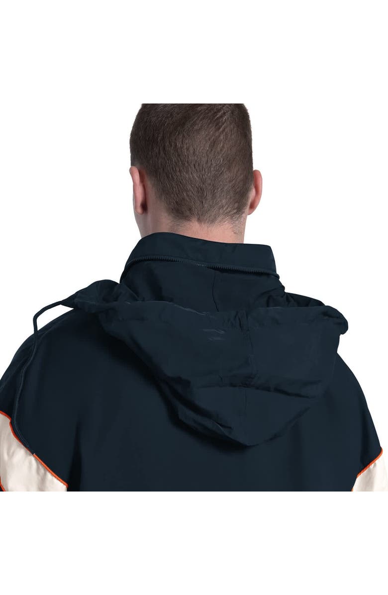 STARTER Men's Starter Navy Chicago Bears The Gust Full-Zip Hoodie, Alternate, color, Navy