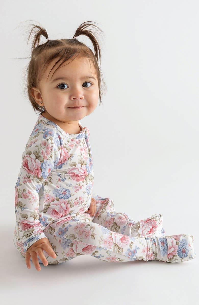 Posh Peanut Etta Fitted Convertible One-Piece Pajamas, Alternate, color, 