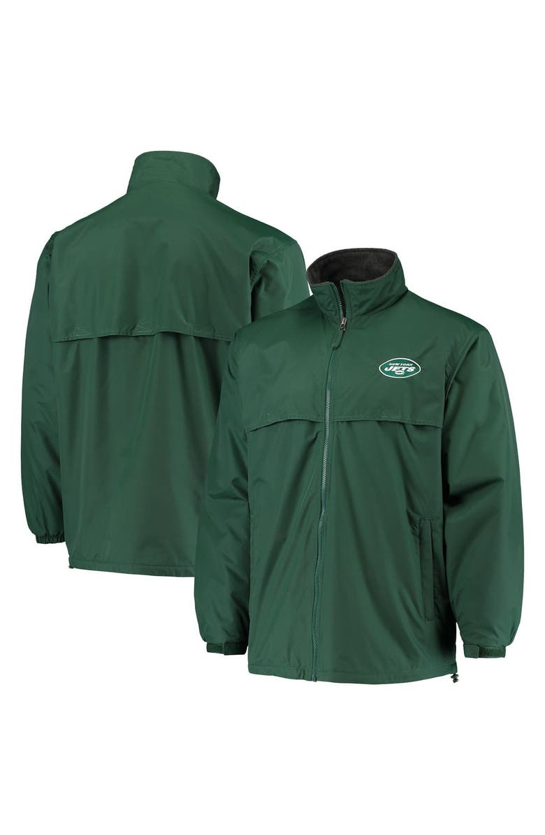 DUNBROOKE Men's Dunbrooke Green New York Jets Triumph Fleece Full-Zip Jacket, Alternate, color, 