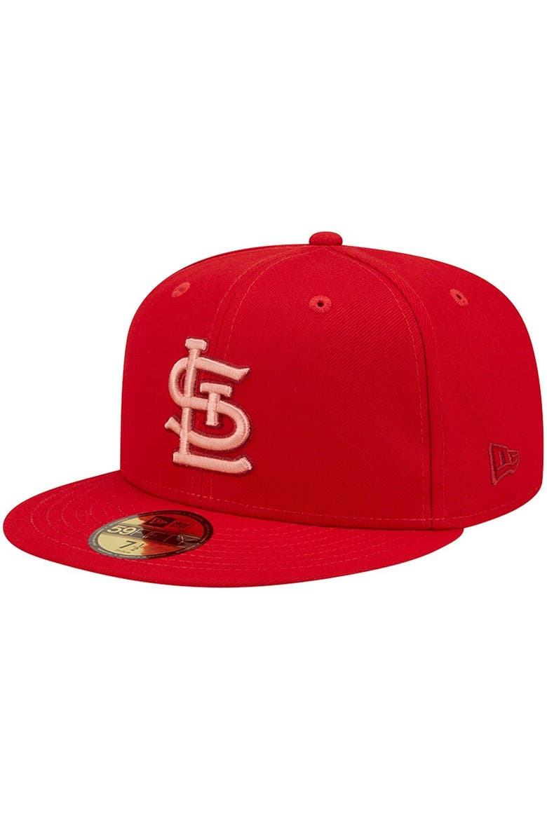 Men's New Era Red St. Louis Cardinals Monochrome Camo 59FIFTY Fitted Hat, Main, color, Red