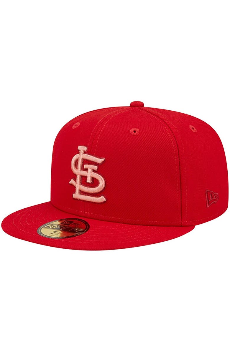 New Era Men's New Era Red St. Louis Cardinals Monochrome Camo 59FIFTY Fitted Hat, Main, color, 