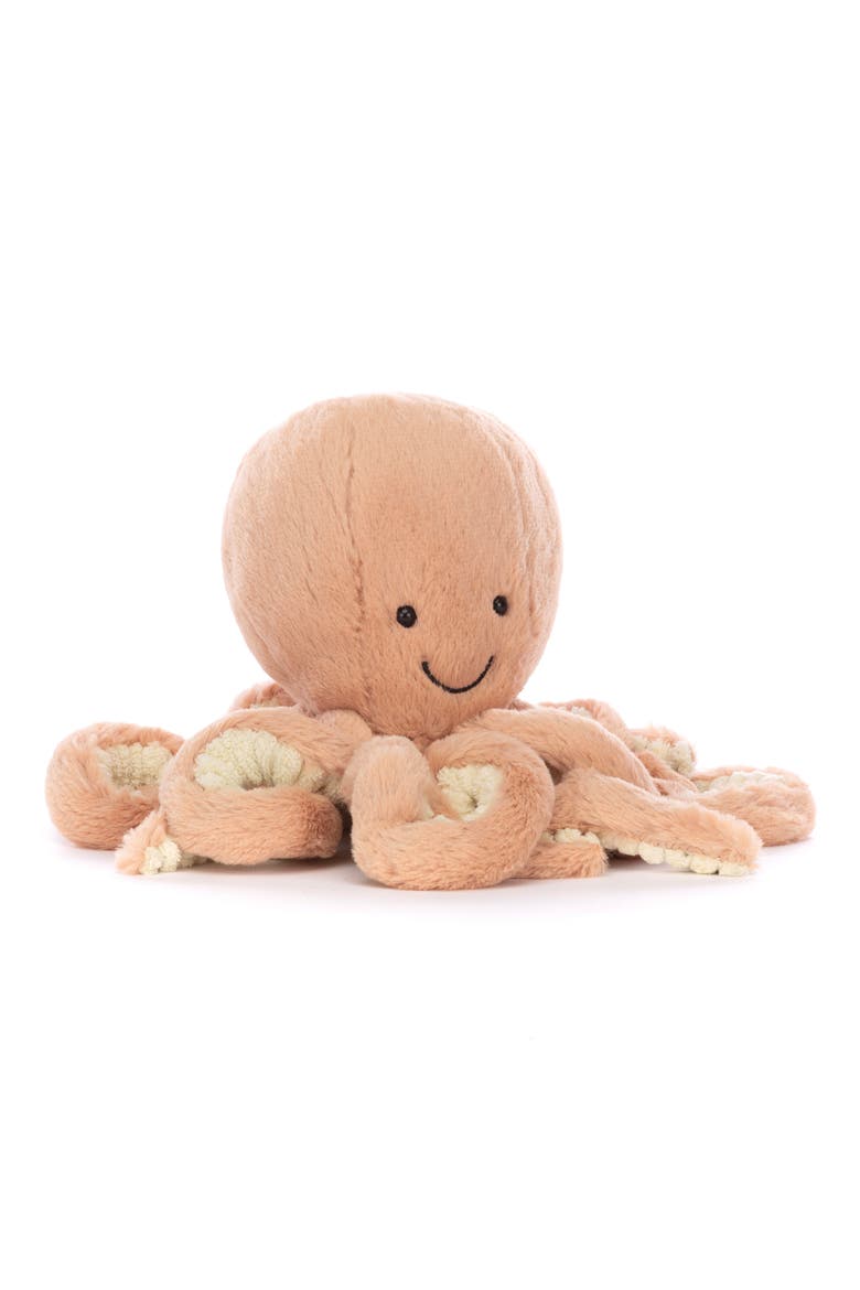 Odell Octopus Stuffed Animal, Main, color, PEACH