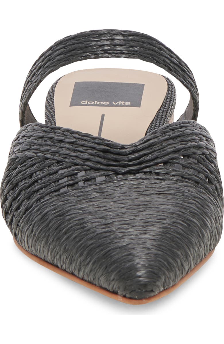 Dolce Vita Kaline Raffia Pointed Toe Flat Mule, Alternate, color,