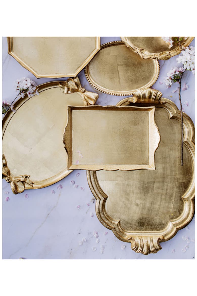Florentine Large Wood Tray, Alternate, color, GOLD