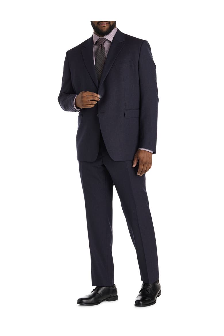 Big & Tall Graph Check Suit Jacket, Alternate, color, PURPLE