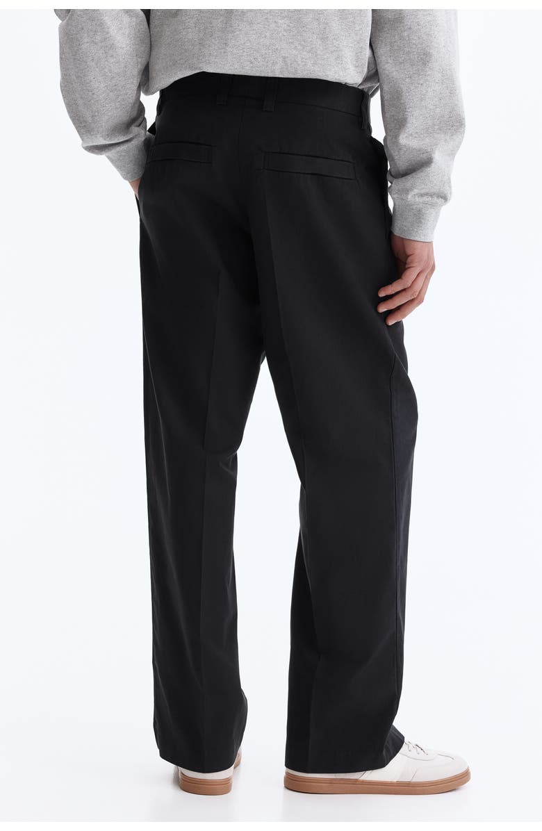 H&M Relaxed Fit Cotton And Lyocell Tailored Trousers, Alternate, color, 