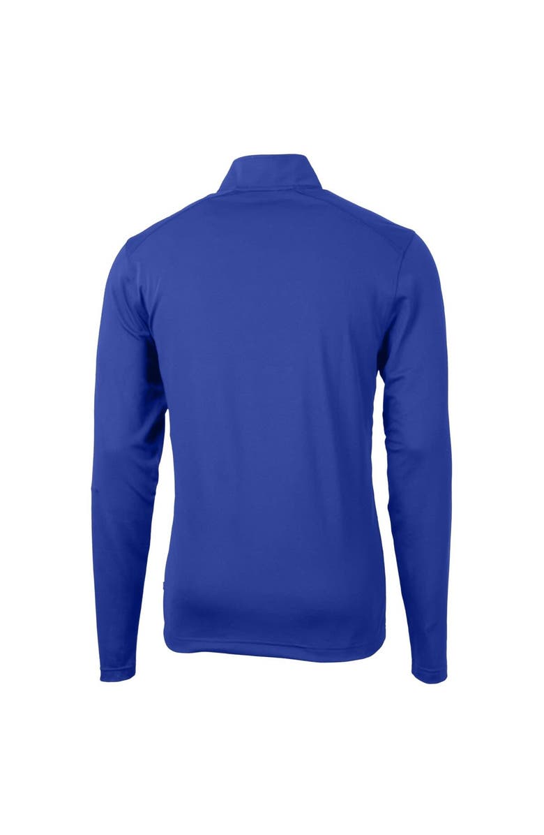 Cutter & Buck Men's Cutter & Buck Royal Kansas Jayhawks Big & Tall Virtue Eco Pique Recycled Quarter-Zip Pullover Top, Alternate, color, Royal