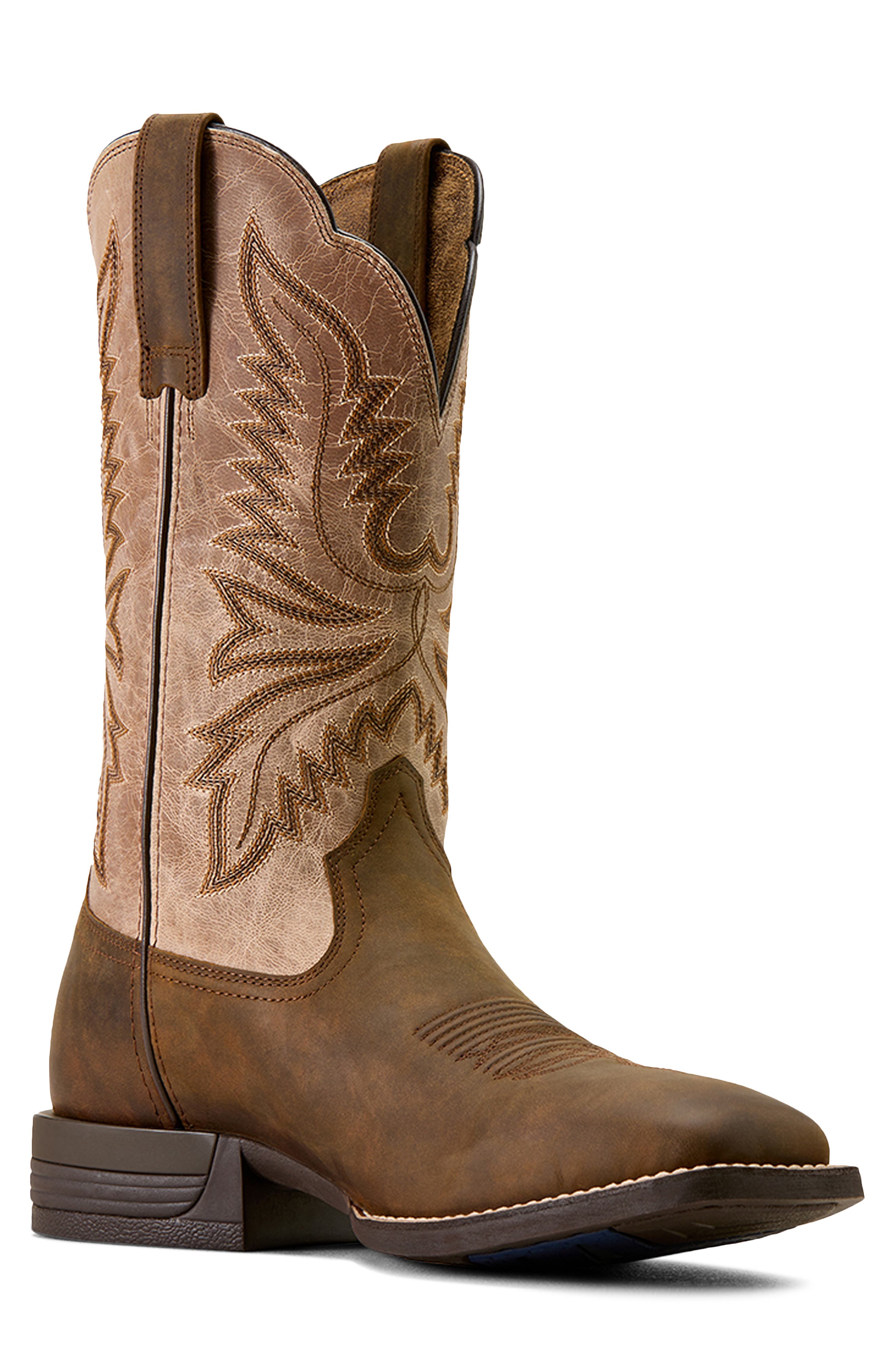 Ariat Brush Creek Western Boot, Main, color, Aged Tan