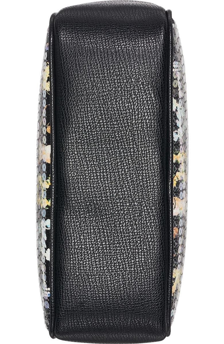KARL LAGERFELD PARIS Maybelle Sequin KL Crossbody, Alternate, color, Black Multi