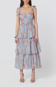 ASTR the Label Tiered Tie Strap Sundress