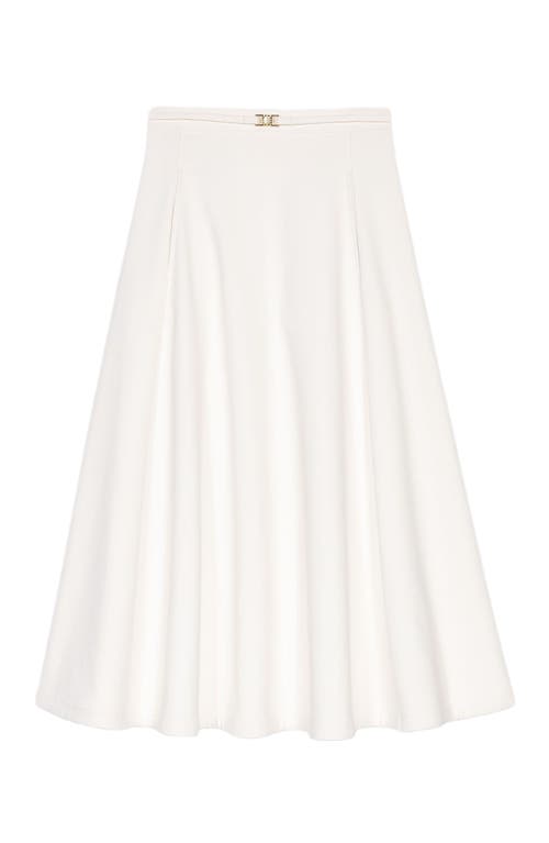 Maje Heavy Crepe Petticoat In White