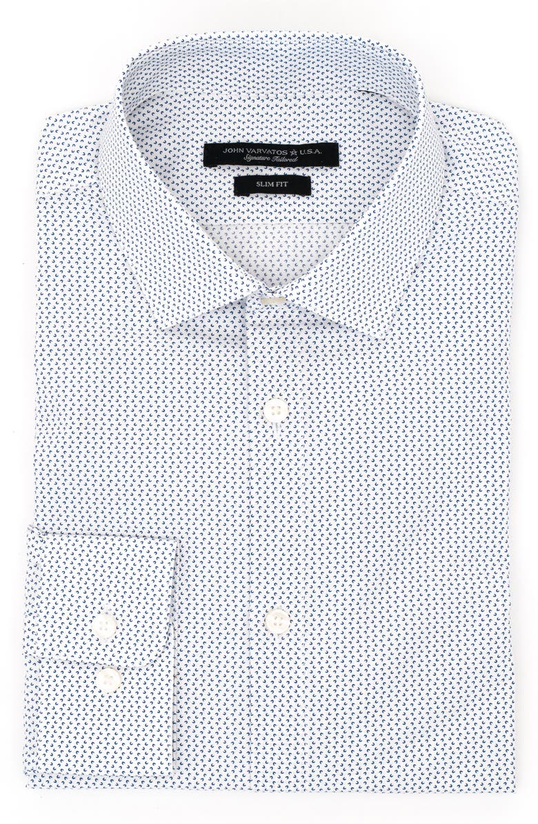 John Varvatos Star USA Slim Fit Wrinkle Resistant Dress Shirt, Main, color,