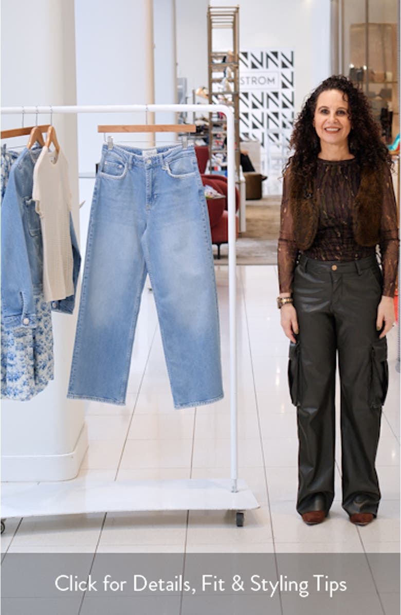 Getty High Waist Crop Wide Leg Jeans, sales video thumbnail