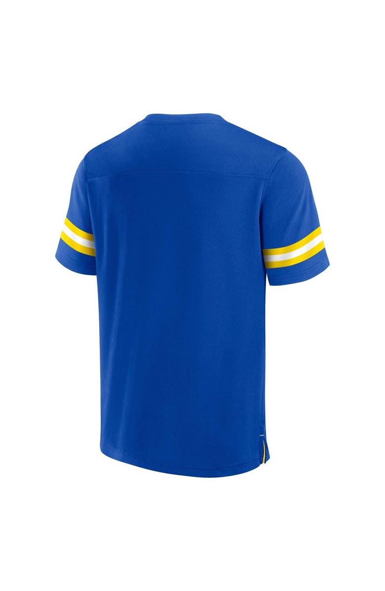 FANATICS Men's Fanatics Branded Royal Los Angeles Rams Jersey Tackle V-Neck T-Shirt, Alternate, color, Royal