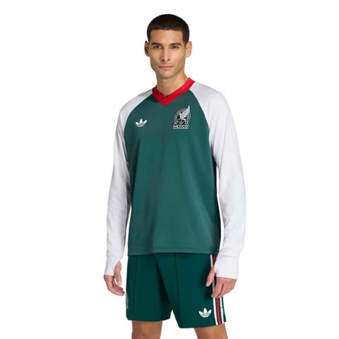 Men's adidas Green Mexico National Team 2026 Long Sleeve Pre-Match Top