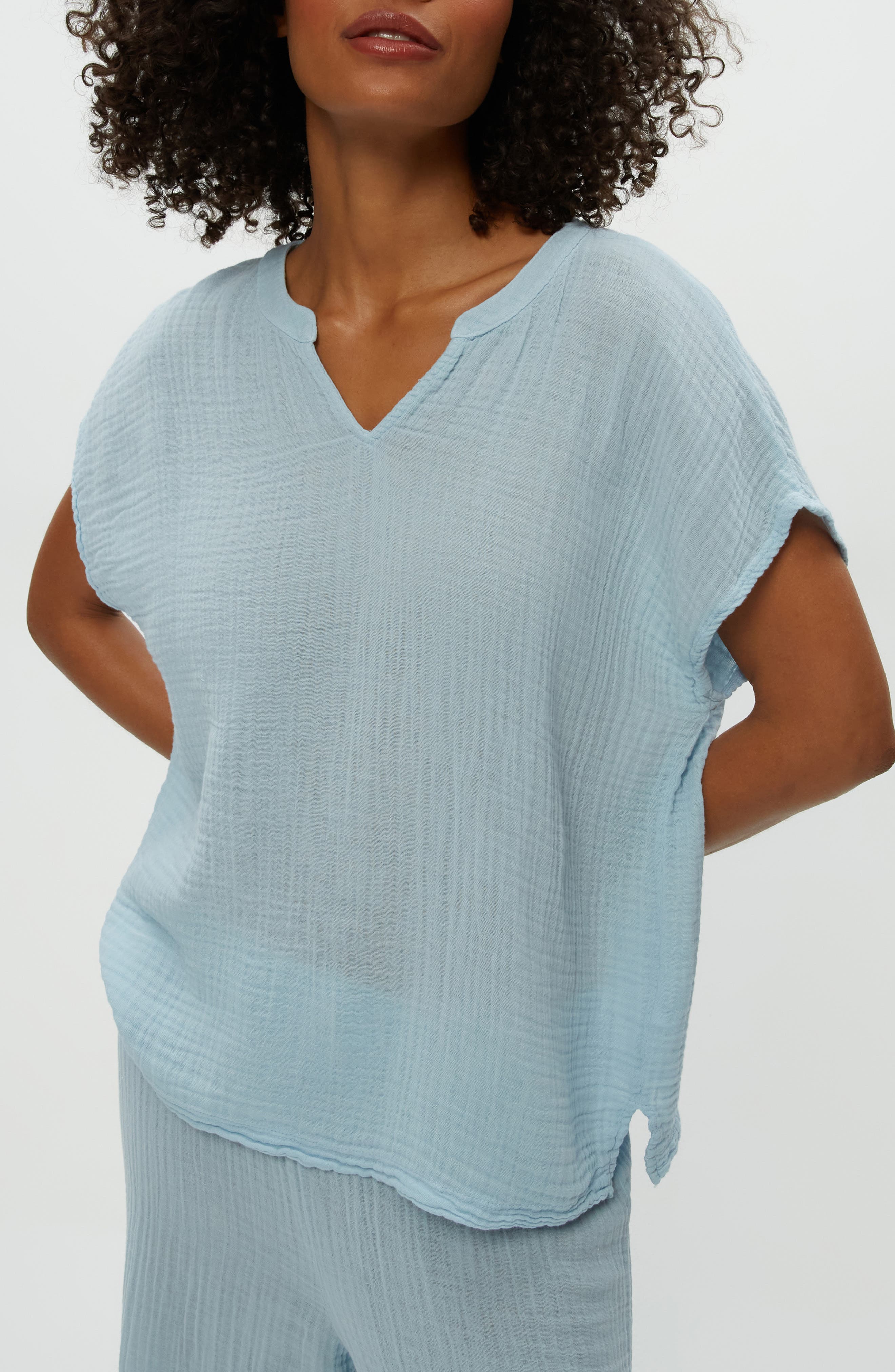 Naomi Split Neck Gauze Top - image 3