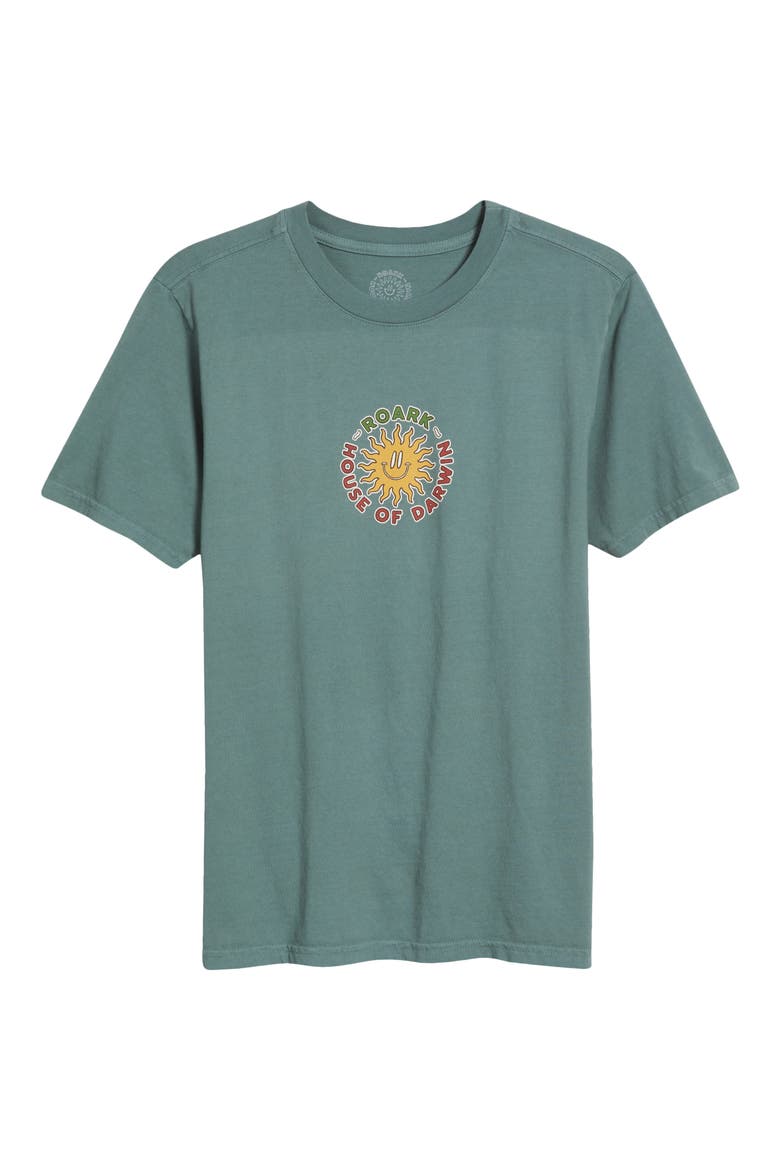 HOD Postcard Graphic T-Shirt, Alternate, color, FOREST